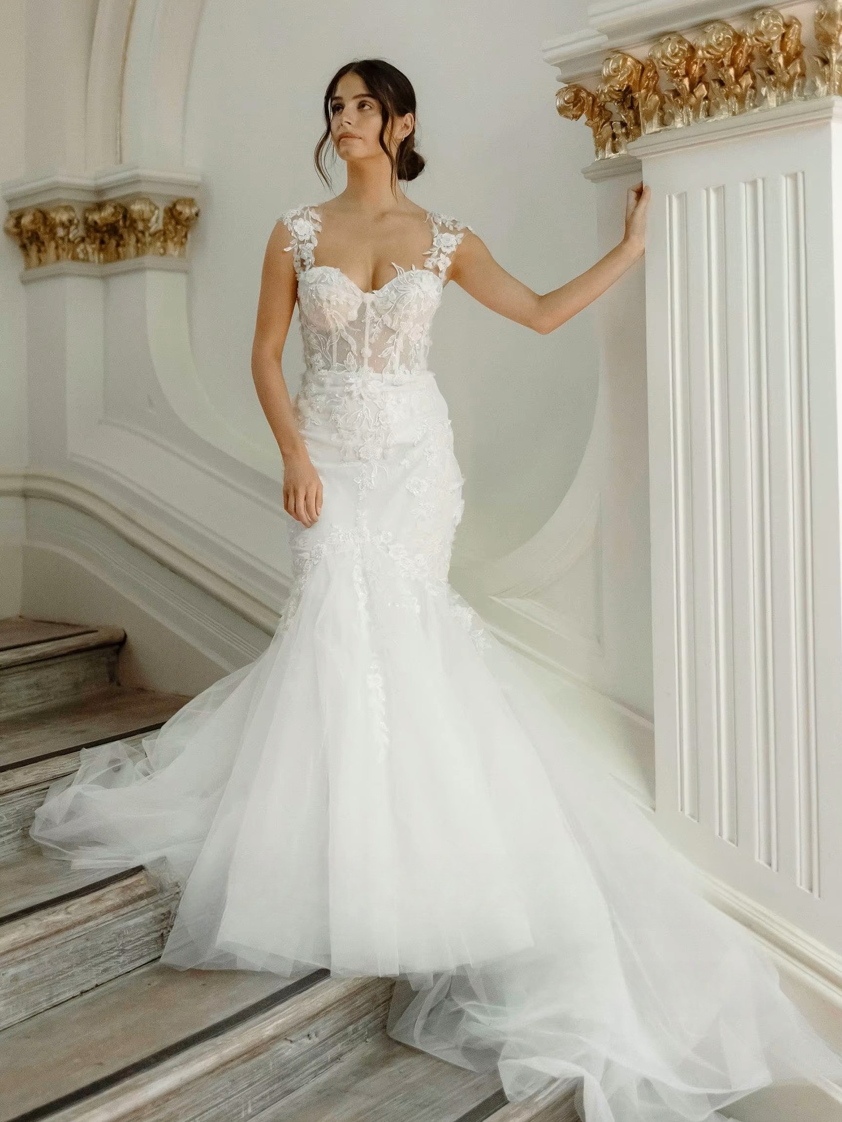 Robe de Mariée en Dentelle Sirène 1 Robe de Mariée en Dentelle Sirène