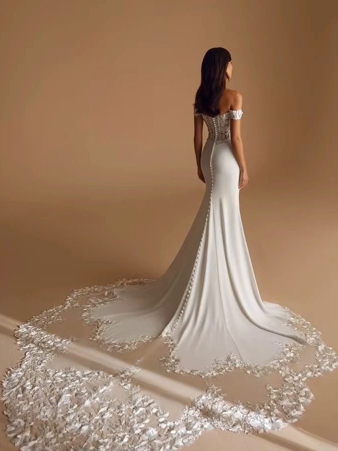 Robe de Marier Simple Sexy 2 Robe de Marier Simple Sexy – Image 2