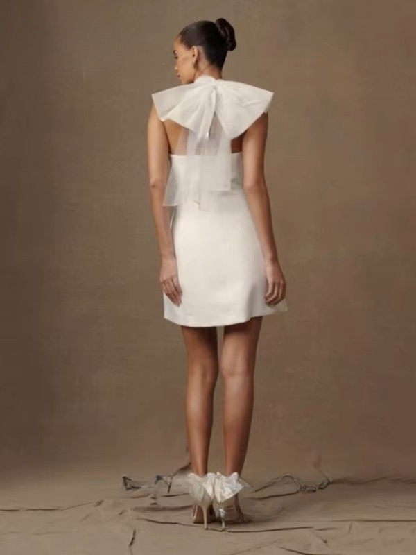 Robe de Mariée Courte Année 50 2 Robe de Mariée Courte Année 50 – Image 2