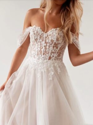 Robe de Mariage Princesse Bustier 7 S77aeb2e959b140a8b46f503b299b3bb9v Cropped