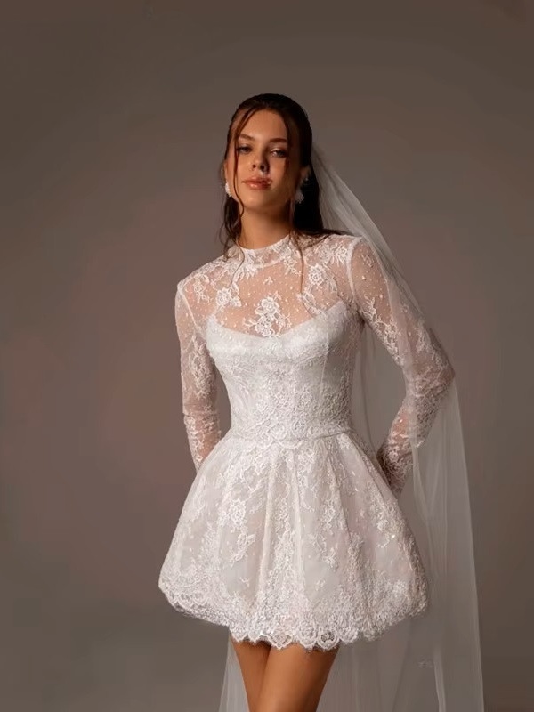 Robe de Mariée Dentelle Courte 1 Robe de Mariée Dentelle Courte