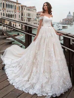 Robe de Mariée Princesse en Dentelle