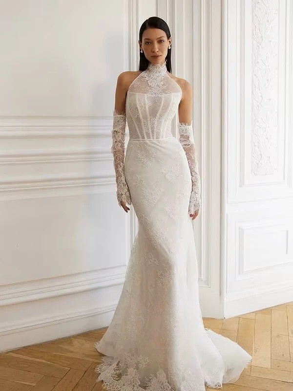 Robe de Mariée Sirène avec Dentelle 1 Robe de Mariée Sirène avec Dentelle