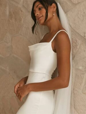 Robe de Mariée Hiver Simple