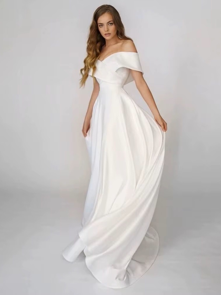 Robe Simple de Mariage 2 Robe Simple de Mariage – Image 2