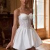 Robe de Mariée Bustier Courte 6 Robe de Mariée Bustier Courte