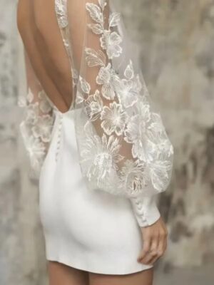 Robe de Mariée Courte Tendance 7 S9d89d91147d245f2b65868217031e6a1C Cropped