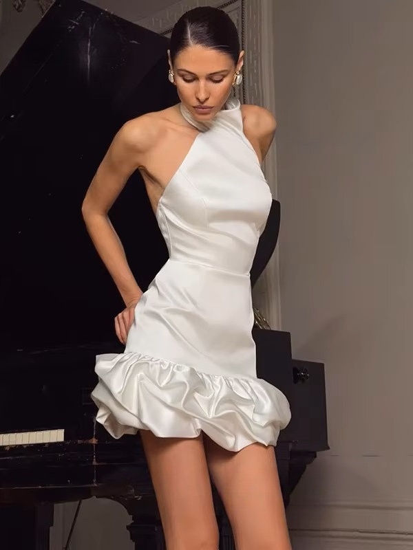 Courte Robe de Mariage Civil Chic 3 Courte Robe de Mariage Civil Chic – Image 3