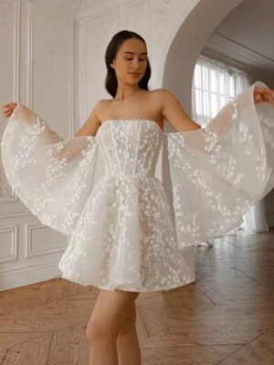 Robe de Mariée Courte Bouffante 6 Sb920f2638d9d458ea8ed16e917de363eV Cropped