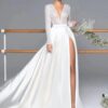 Robe de Mariée Longue Simple 7 Sd20c6af90c684cf49ae5dd9f36aee4f2r Cropped