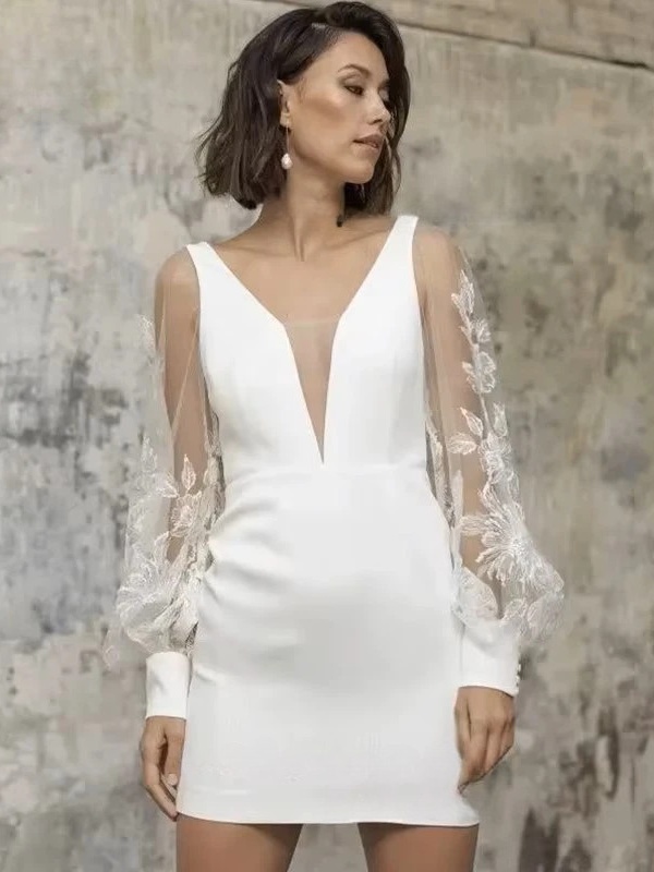 Robe de Mariée Courte Tendance 1 Robe de Mariée Courte Tendance