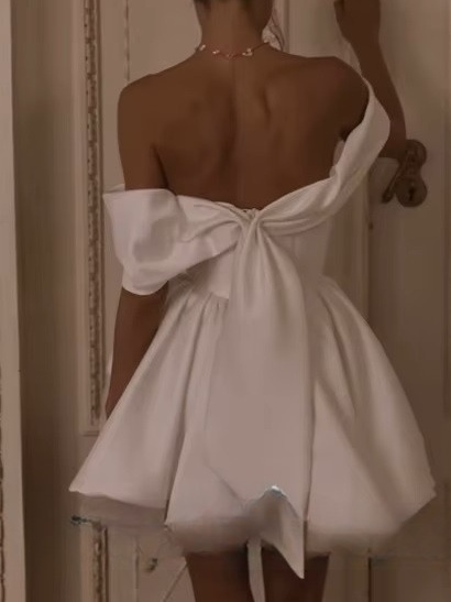 Robe de Mariée Courte dos Nu 3 Robe de Mariée Courte dos Nu – Image 3