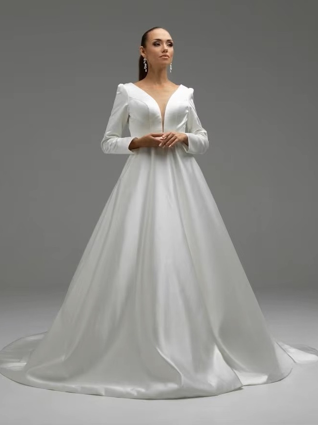 Robe de Mariée Manches Longues Princesse 1 Robe de Mariée Manches Longues Princesse